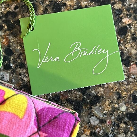 NEW Vera Bradley Va Va Bloom Small Kisslock Wallet/Coin Purse - Picture 2 of 7